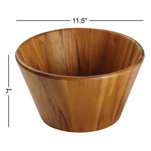 Panier en bois d'acacia et bol en bois - Product Image 4