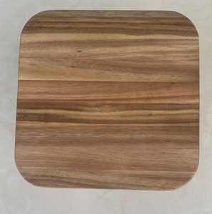 Pequeño estante decorativo de acacia (no desarmable) - Product Image 4