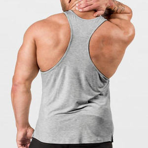 Venta al por mayor de alta calidad 100% algodón de los hombres gimnasio camisetas sin mangas Casual Fitness culturismo chaleco transpirable de alta calidad camisetas sin mangas - Product Image 5