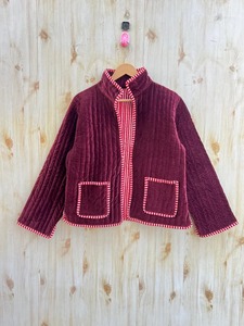 Bohemian Velvet Cotton Quilted <b>Jacket</b> for <b>Women</b> Reversible <b>Short</b> Party Coat Quilted Coat Bridesmaid Gifts Winter <b>Women</b> Outerwear - Product Image 3