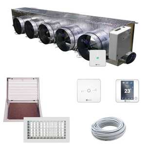 Kit Completo de Plenum Airzone Easyzone de 5 Zonas con Unidad de Control de Compuertas Motorizadas WiFi e Interfaz para Sistemas HVAC - Product Image 1