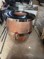 Expérience de cuisine indienne authentique équipement de cuisine commerciale fabriqué à la main en cuivre martelé gaz Tandoor résistant aux intempéries facile