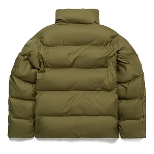 Veste matelassée imperméable à col montant pour hommes manteau d'hiver durable en polyester recyclé 100% de longueur régulière décontractée intelligente - Product Image 2