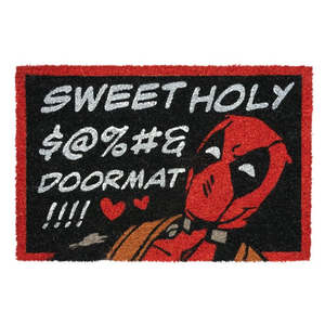 Deadpool Reversible Rubber Door Mat <b>Sweet</b> Holy Modern Style Footmat for Home Office Outdoor for Entryway <b>Christmas</b> Halloween Use - Product Image 1