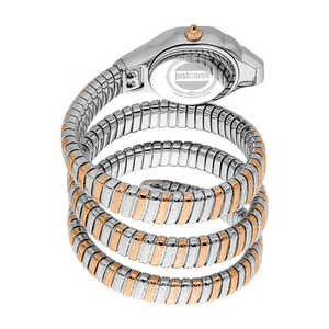 Montre à quartz pour femme Just Cavalli, bracelet en acier inoxydable de 18 mm, design serpent Ravenna, modèle JC1L271M0065 - Product Image 1