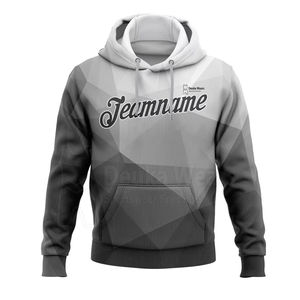 Sweat-shirts à capuche pour hommes personnalisés, faible MOQ, 100% coton, tissu polaire, streetwear, respirant, séchage rapide, impression par sublimation - Product Image 2