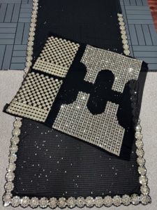 Dernier Bollywood traditionnel indien Designer Ethnique Georgette Saree Blouse Mode indienne Exclusive Fancy Party Wear pour adultes - Product Image 3