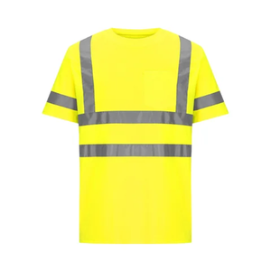 Camisas de Trabajo de Manga Larga de Alta Visibilidad con Protección Solar, de Algodón, con Logotipo Personalizado, Reflectantes, de Seguridad para Hombre - Product Image 5