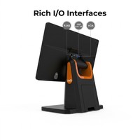 Terminal de point de vente électronique Android à double écran 15,6 pouces, caisse enregistreuse de bureau, système de nouvelle génération avec écran tactile capacitif