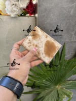 Dompet kartu ATM kulit sapi asli, dompet genggam gaya Barat Unisex, dompet koin