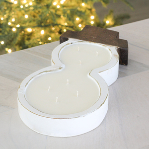 Cuencos de masa de madera para hombre de nieve, cuencos de vela tallados, fabricación de velas - Product Image 6