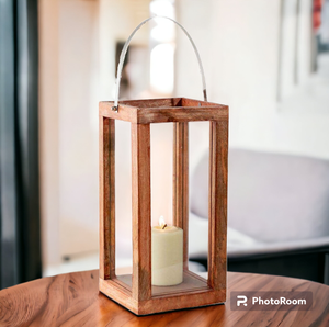 Tema elegante Último diseño Linterna colgante de madera de alta calidad de lujo Decoración navideña para el hogar y el exterior hecha a mano - Product Image 6