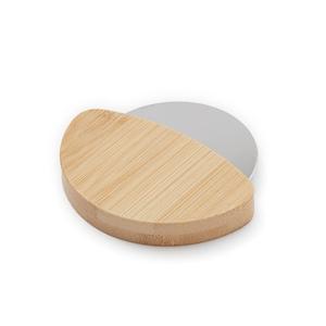 Coltello per Pizza in acciaio inossidabile con manico rotondo in bambù - Product Image 4