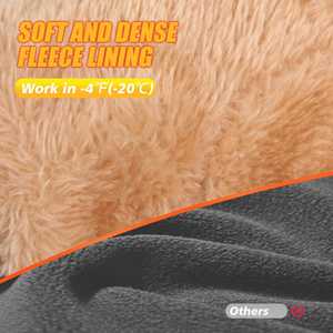 Guantes de invierno al aire libre térmico resistente al frío tela suave viaje diario montar conducción - Product Image 3