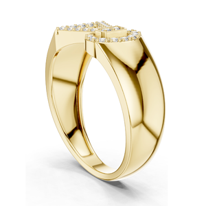 Anillo de Diamante Cultivado en Laboratorio de 0.254 CT para Mujer, Claridad VVS-VS EF, Oro de 18KT, 14KT, 10KT y Plata 925, Oro Rosa, Amarillo y Blanco - Product Image 4