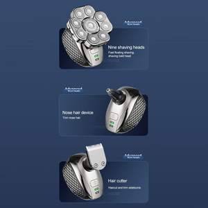 Tondeuse Électrique Multifonctionnelle pour Hommes, Étanche IPX7, Rechargeable USB, pour Barbe, Poils du Nez et du Corps, Idéale pour les Véhicules Récréatifs - Product Image 6