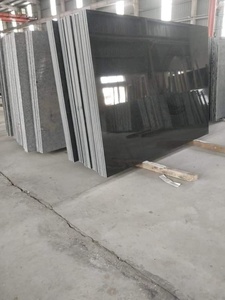 Dalles polies lisses et élégantes en granit noir jais indien haute résistance pour la cuisine, la salle de bain et l'extérieur - Product Image 3