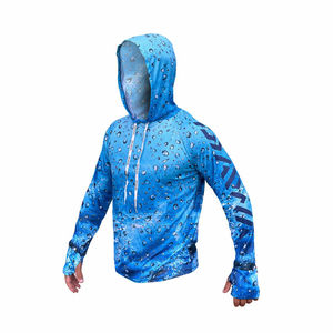 Sudaderas CON CAPUCHA DE PESCA UPF 50 impermeables transpirables de moda para hombre con logotipo personalizado Impresión digital - Product Image 1