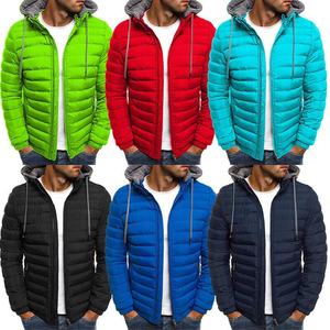 Men Bomber <b>Jacket</b> Casual Zip Winter Warm Outwear Hoodie Quilted <b>Padded</b> High Quality <b>Waterproof</b> Windproof Eco-Friendly Factory - Product Image 6