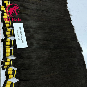 Vente en gros de cheveux en vrac 100% cheveux humains vierges vietnamiens bruts donneur unique meilleure qualité Super soyeux Machine Double trame français - Product Image 1