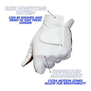 Gants de golf en microfibre antidérapants de haute qualité gants pour hommes et femmes gants de golf de sport durables respirants doux - Product Image 3