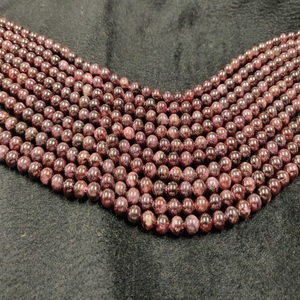 Cuentas Redondas de Ágata de Cristal de 8 mm, Piedras Preciosas Naturales de Granate, Hebras Sueltas de Piedras Semipreciosas para Manualidades - Product Image 5