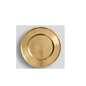 Plato de cobre Suministros de hotel Plato de cena dorado/plato de exhibición de acero/placa de cargador de latón y uso hecho a mano al mejor precio - Product Image 2