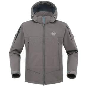 เสื้อแจ็คเก็ตซาฟารีผู้ชายคุณภาพพรีเมียม ผ้าซอฟต์เชลล์ กันน้ำ กันลม ระบายอากาศ เป็นมิตรกับสิ่งแวดล้อม มีฮู้ดแบบกลับด้านได้ ซิป พร้อมซิปเสริม - Product Image 3