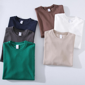 Camiseta ancha cuadrada en blanco de alta calidad, Camiseta de algodón pesado, camiseta blanca negra de gran tamaño para hombres - Product Image 4