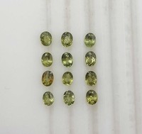 Lot de pierres précieuses naturelles de grenat démantoides taillées en vrac 3-7 MM, pierres de grenat démantoides à facettes pour la fabrication de bijoux