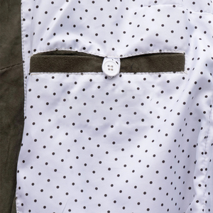 Chaqueta de cuero sin mangas de Invierno para mujer TopRated logotipo personalizable acolchado a prueba de viento con cierre de cremallera chaleco superior de tela brillante - Product Image 5