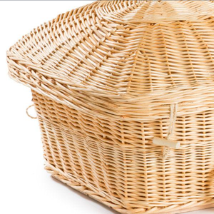 Ataúd de ratán tejido a mano ecológico británico de estilo europeo para ataúd funerario biodegradable humano fabricante de Vietnam - Product Image 5