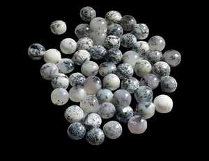 20ชิ้นหินโมราอัญมณีทรงหลังเบี้ย dendritic ขนาด6-20มม. ทำเครื่องประดับ - Product Image 3