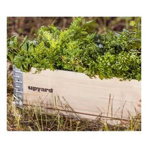 Kit de jardin potager en bois dur nordique PEFC avec coins en acier galvanisé (80x60x19.5cm) Écologique UPYARD Naturel 0031 Abri de jardin pour rangement - Product Image 6