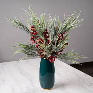 Jarrón de Cerámica Minimalista Moonlight Verde de 25 cm - Product Image 4