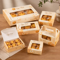 Boîte d'emballage pour desserts, boîte à pâtisserie, boîtes d'emballage alimentaire, boîte d'emballage alimentaire personnalisée, boîte en papier de qualité alimentaire