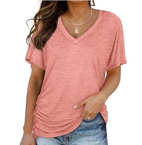 Camisetas de Cuello en V para Hombre, 100% Algodón, de Secado Rápido, Calidad Premium, Corte Regular, Multicolores, Ecológicas y Transpirables, Venta al Por Mayor OEM - Product Image 1