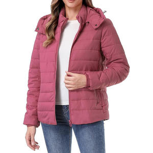 Chaqueta Acolchada Tejida para Mujer, Elegante, Transpirable, de Secado Rápido, con Forro Suave y Agradable al Tacto, Cuello Alto para Invierno, para Todo el Día - Product Image 3