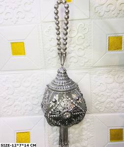 Embrague de fiesta de noche de Metal de hierro hecho a mano de diseñador para damas, embrague de piedra nupcial y monedero de fiesta con regalo de patrón único - Product Image 2