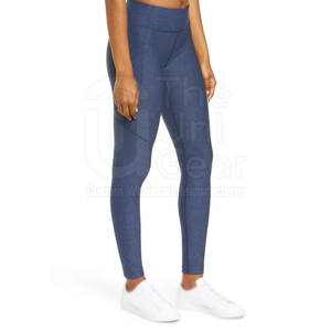 High Quality Solid Yoga <b>Leggings</b> High Elastic Waist Eco-Friendly Quick Dry Breathable Spandex/<b>Nylon</b> Women's Gym Tights Made - Product Image 3