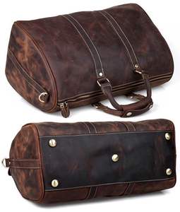 High Quality <b>Leather</b> Large Capacity Classic Stylish <b>Leather</b> <b>Bag</b> Weekender Travel Duffel <b>Bag</b> <b>Overnight</b> Duffel and Zipper Closure - Product Image 5