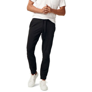 Pantalon de jogging décontracté pour homme de qualité supérieure, en molleton épais mi-lourd, en coton/polyester non tissé, avec cordon de serrage - Product Image 6