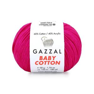 Gazzal 50g de fil de coton mélangé pour bébé 3461 - Product Image 1