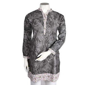 Women's Cotton Kurti - Grey - Product Image 2