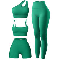 Ensemble de yoga 2 pièces pour femme, marque privée, mode sportive, respirant, taille élastique, fitness, personnalisé, réversible, uni, grandes tailles