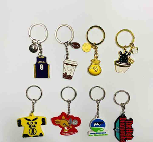 พวงกุญแจแผ่นยางพีวีซีรูปร่างแบบกำหนดเอง - Product Image 5