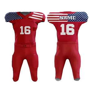 Nueva Colección de Uniformes de Fútbol Americano US APPAREL, 100% Poliéster, Diseño de Puntos, 220g, Manga Corta, Secado Rápido, Transpirable, Personalizable - Product Image 1