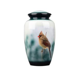 Urnas de cremación de colibríes Amados Urna de cenizas para adultos masculinos y femeninos Personalizable Urnas de cremación conmemorativas hechas a mano Funeral - Product Image 1