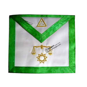 Vente chaude de haute qualité maçonnique Regalia provincial robe complète tablier tissu brodé avec décoration en dentelle prix bas - Product Image 2