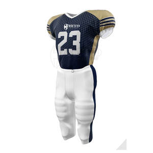 Uniformes de fútbol americano con impresión de sublimación completa Conjunto de uniformes de equipo de fútbol americano con detalles personalizados - Product Image 3